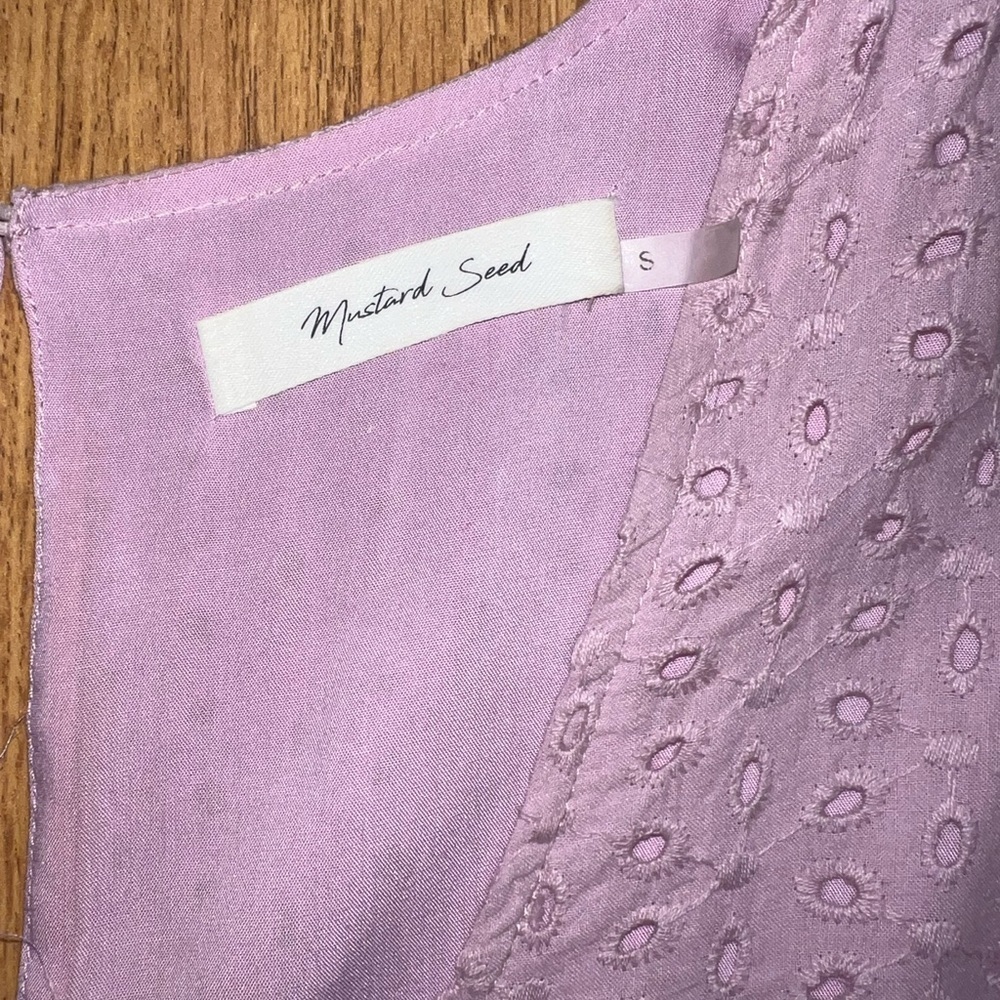 Purple Eyelet Dress - Picture 2 of 4